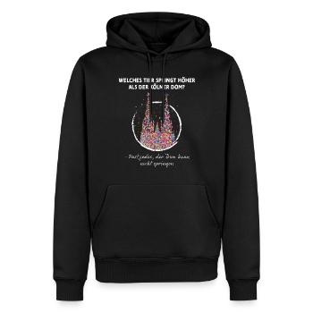 Kölner Dom Karneval Fasching Konfetti Kostümersatz - Männer Premium Bio Hoodie - Schwarz - Vorne - Nico (187cm)