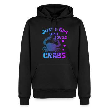 Krebs Geschenk Schrimp Krabbe Hummer Skorpion - Männer Premium Bio Hoodie - Schwarz - Vorne - Nico (187cm)