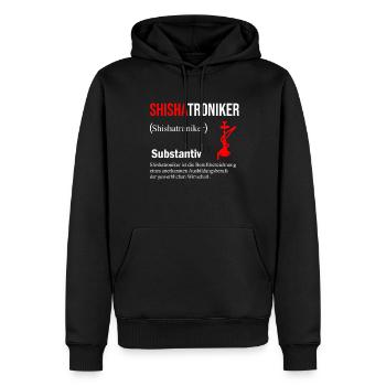 Shisha - Männer Premium Bio Hoodie - Schwarz - Vorne - Nico (187cm)