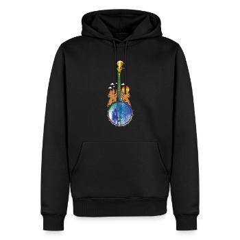 Banjo Shirts For Men Bluegrass Appalachia Folk - Männer Premium Bio Hoodie - Schwarz - Vorne - Nico (187cm)