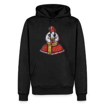poulet poulets volaille poule oeuf poussins gockel poussin poussin - Sweat à capuche Premium bio Homme - noir - Devant - Nico (187cm)