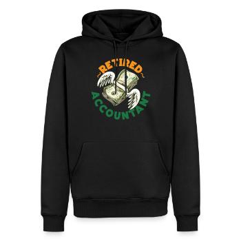 Accountant Bookkeeper Accounting - Männer Premium Bio Hoodie - Schwarz - Vorne - Nico (187cm)