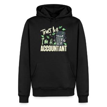Accountant Bookkeeper Accounting - Männer Premium Bio Hoodie - Schwarz - Vorne - Nico (187cm)