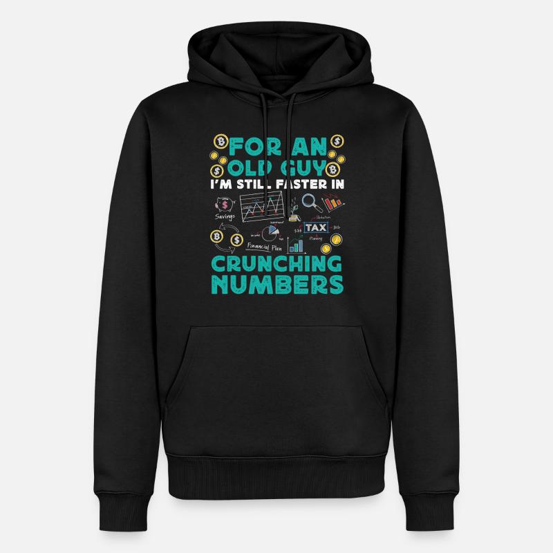 Comptable Comptable Comptable - Sweat à capuche Premium bio Homme - noir