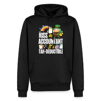 Accountant Bookkeeper Accounting - Men’s Premium Organic Hoodie - black - Front - Nico (187cm)