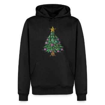 Tannenbaum Heiligabend Weihnachtsbaum Christbaum - Männer Premium Bio Hoodie - Schwarz - Vorne - Nico (187cm)