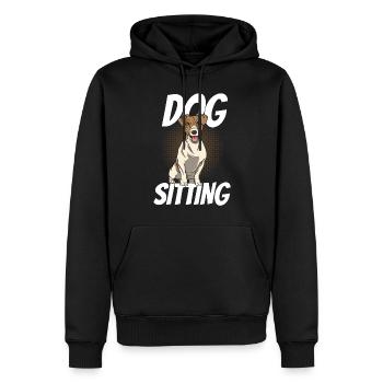 Hundesitting Hundesitter Dog Sitting Hund - Männer Premium Bio Hoodie - Schwarz - Vorne - Nico (187cm)