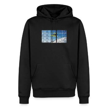 snowboarding - Männer Premium Bio Hoodie - Schwarz - Vorne - Nico (187cm)