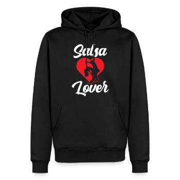 Salsa Liebhaber Tänzer Tanzen Tanz Hobby - Männer Premium Bio Hoodie - Schwarz - Vorne - Nico (187cm)