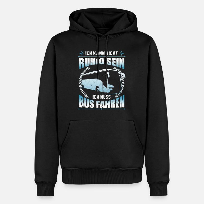 Busfahrer Geschenkideen ich kann - Männer Premium Bio Hoodie - Schwarz