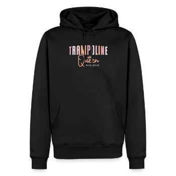 Trampoline Queen Bounce Trampoliner Trampolinist - Männer Premium Bio Hoodie - Schwarz - Vorne - Nico (187cm)
