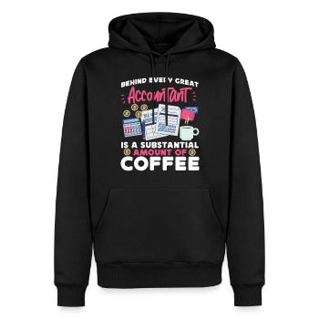 Accountant Bookkeeper Accounting - Männer Premium Bio Hoodie - Schwarz - Vorne - Nico (187cm)