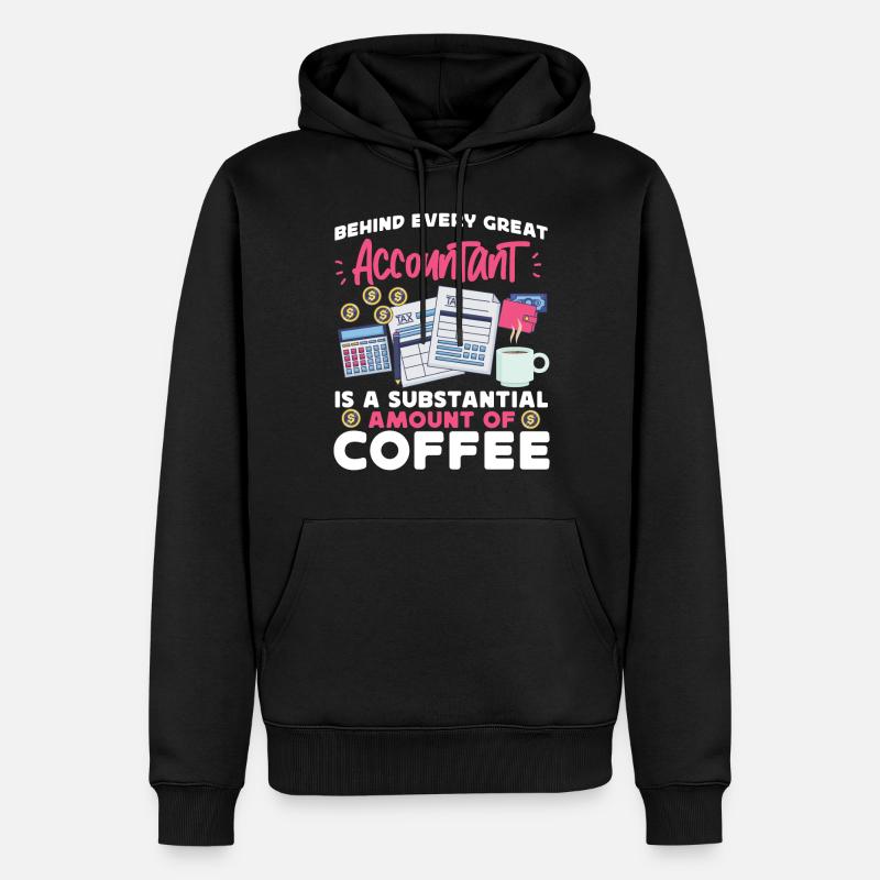 Accountant Bookkeeper Accounting - Männer Premium Bio Hoodie - Schwarz
