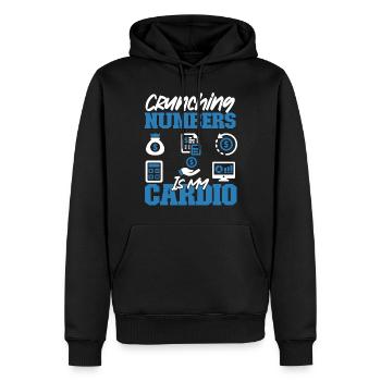 Accountant Bookkeeper Accounting - Männer Premium Bio Hoodie - Schwarz - Vorne - Nico (187cm)
