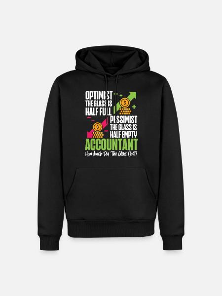 Comptable Comptable Comptable - Sweat à capuche Premium bio Homme - noir