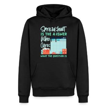 Accountant Bookkeeper Accounting - Männer Premium Bio Hoodie - Schwarz - Vorne - Nico (187cm)