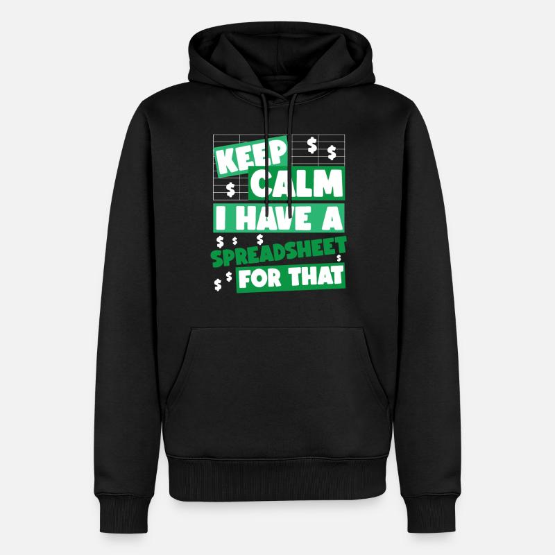 Comptable Comptable Comptable - Sweat à capuche Premium bio Homme - noir