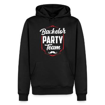 Junggesellenabschied Team Braut Junggeselle - Männer Premium Bio Hoodie - Schwarz - Vorne - Nico (187cm)