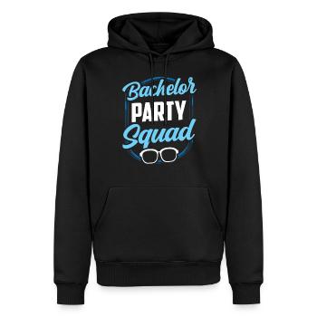 Junggesellenabschied Squad Junggeselle Braut - Männer Premium Bio Hoodie - Schwarz - Vorne - Nico (187cm)