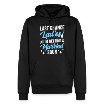 Letzte Chance Ladies Ich Werde Bald Heiraten Braut - Männer Premium Bio Hoodie - Schwarz - Vorne - Nico (187cm)