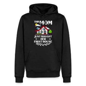 Wohneigentum Haus Hauskauf Immobilie - Männer Premium Bio Hoodie - Schwarz - Vorne - Nico (187cm)