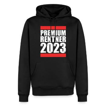 Pension 2023 Pensionär Ruhestand Rentner Rente - Männer Premium Bio Hoodie - Schwarz - Vorne - Nico (187cm)