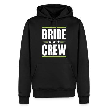 Bride Crew - Männer Premium Bio Hoodie - Schwarz - Vorne - Nico (187cm)
