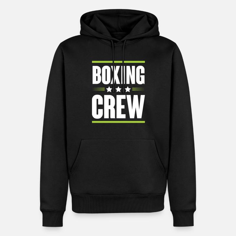 Équipe de boxe - Sweat à capuche Premium bio Homme - noir