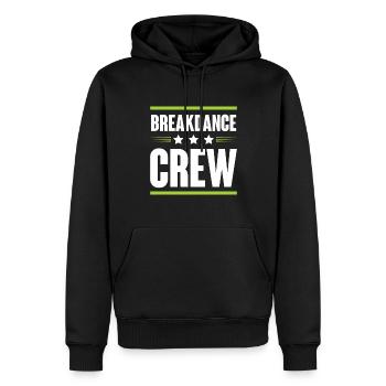 Équipe de breakdance - Sweat à capuche Premium bio Homme - noir - Devant - Nico (187cm)