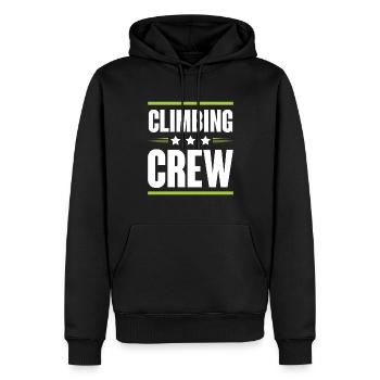 Climbing Crew - Männer Premium Bio Hoodie - Schwarz - Vorne - Nico (187cm)