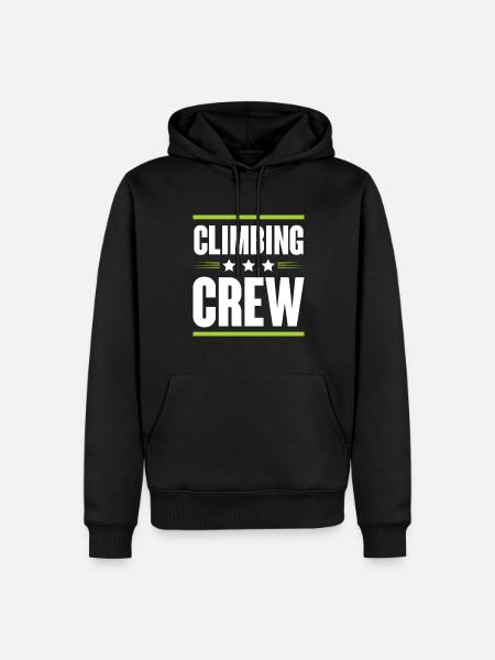 Climbing Crew - Männer Premium Bio Hoodie - Schwarz