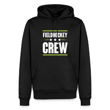 Fieldhockey Crew - Männer Premium Bio Hoodie - Schwarz - Vorne - Nico (187cm)