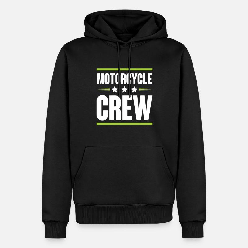 Motorcycle Crew - Männer Premium Bio Hoodie - Schwarz