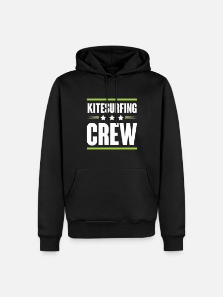 Kitesurfing Crew - Männer Premium Bio Hoodie - Schwarz