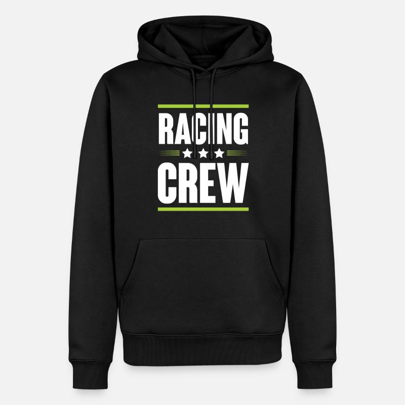 Équipage de course - Sweat à capuche Premium bio Homme - noir
