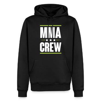 Mma Crew - Männer Premium Bio Hoodie - Schwarz - Vorne - Nico (187cm)