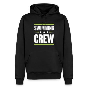 Swimming Crew - Men’s Premium Organic Hoodie - black - Front - Nico (187cm)