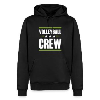 Volleyball Crew - Männer Premium Bio Hoodie - Schwarz - Vorne - Nico (187cm)