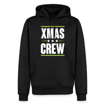 Xma's Crew - Men’s Premium Organic Hoodie - black - Front - Nico (187cm)