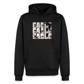 Aigle - Sweat à capuche Premium bio Homme - noir - Devant - Nico (187cm)