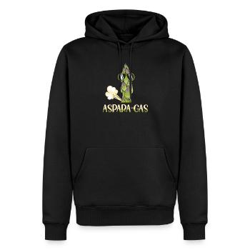 Asperges Légumes végétariens Blague sur les asperges végétaliennes - Sweat à capuche Premium bio Homme - noir - Devant - Nico (187cm)