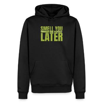 Riechen Sie Später Gemüse-vegan-liebhaber-spargel - Männer Premium Bio Hoodie - Schwarz - Vorne - Nico (187cm)