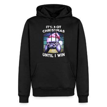 Jeu de chapeau de Noël Gamer Gamer Cadeau Gaming - Sweat à capuche Premium bio Homme - noir - Devant - Nico (187cm)