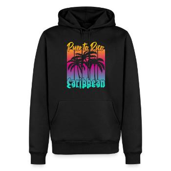 Puerto Rico Caribbean - Männer Premium Bio Hoodie - Schwarz - Vorne - Nico (187cm)