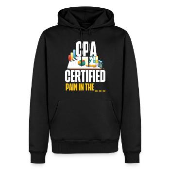 Accountant Bookkeeper Accounting - Männer Premium Bio Hoodie - Schwarz - Vorne - Nico (187cm)