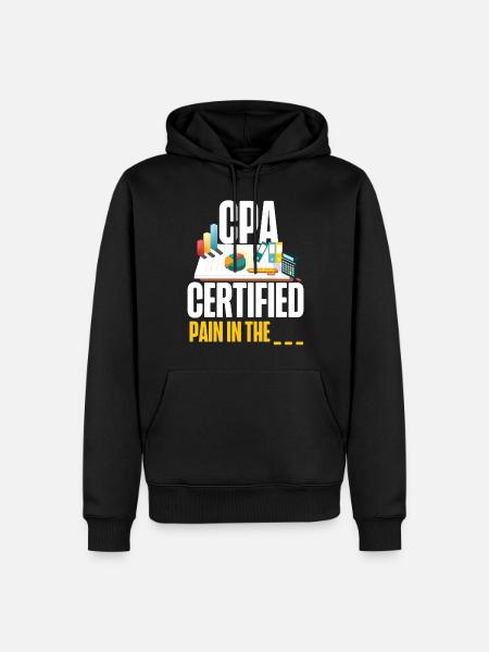 Comptable Comptable Comptable - Sweat à capuche Premium bio Homme - noir