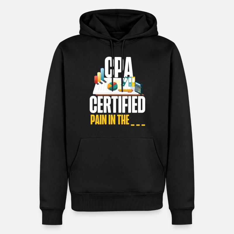 Comptable Comptable Comptable - Sweat à capuche Premium bio Homme - noir