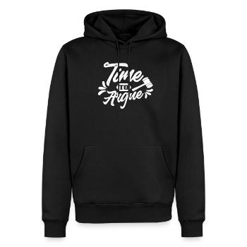 Zeit Zu Argumentieren Sarkastisch Anwalt Argument - Männer Premium Bio Hoodie - Schwarz - Vorne - Nico (187cm)