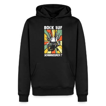 Bock Auf Schwanzlurch - Querzahnmolch Axolotl - Männer Premium Bio Hoodie - Schwarz - Vorne - Nico (187cm)