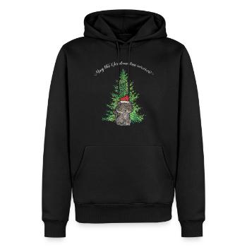 Weihnachtsmuffel Catmas Katze Anti Christbaum - Männer Premium Bio Hoodie - Schwarz - Vorne - Nico (187cm)